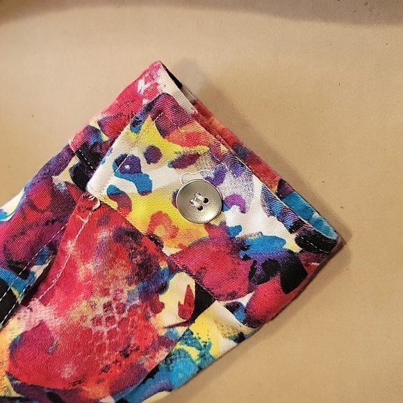 Chico's (Additions by Chico's) Size 1 (M/8) Colorful Multi-Pattern Open Jacket - Picture 10 of 10